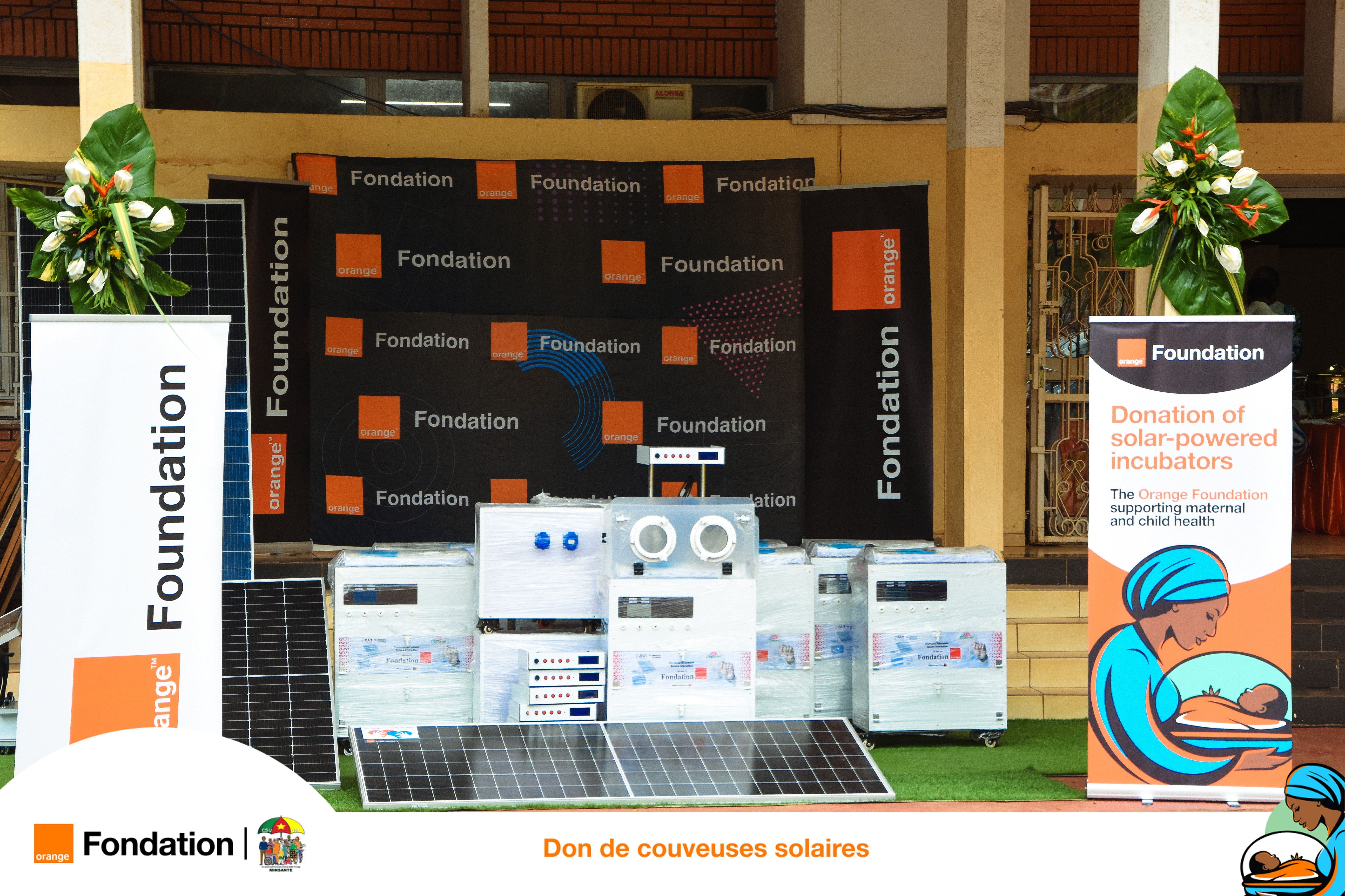Dons couveuses par la Fondation Orange au MINESEC 